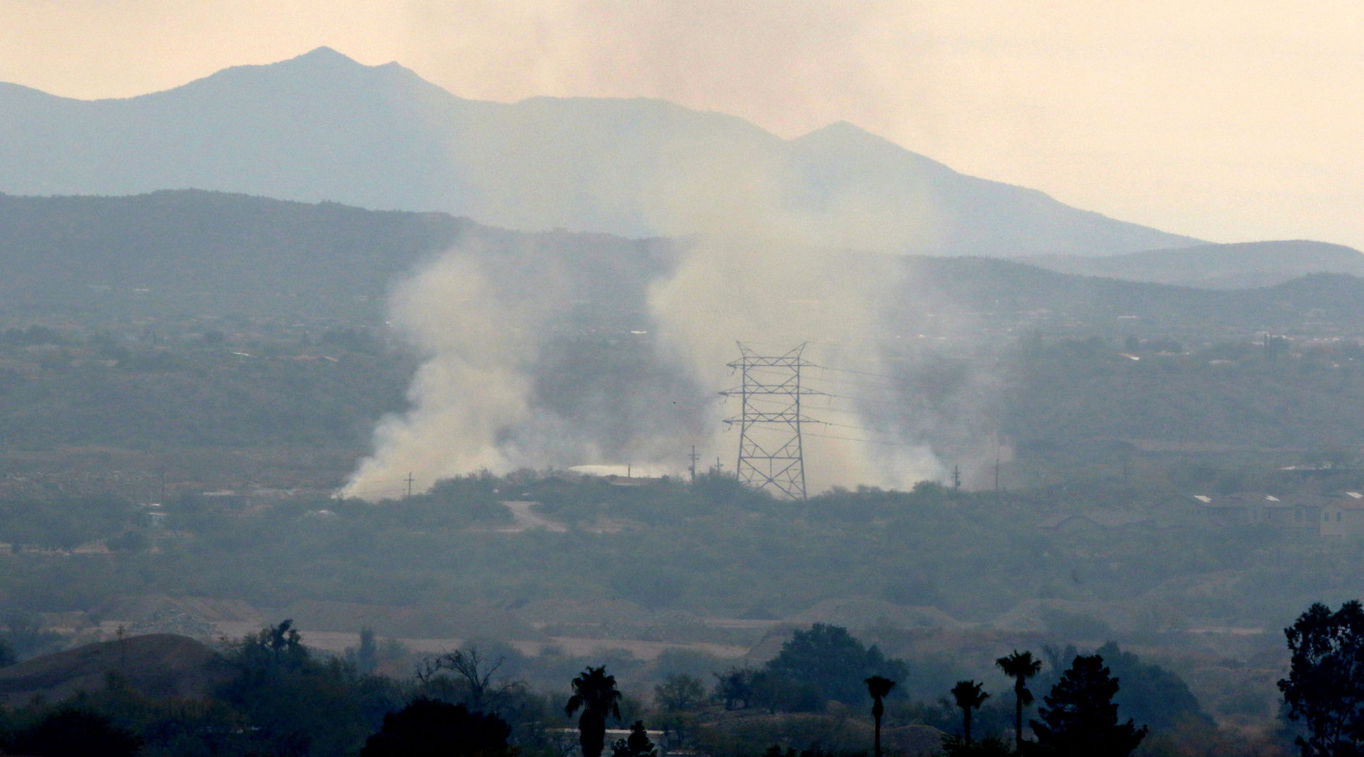 Landfill fire